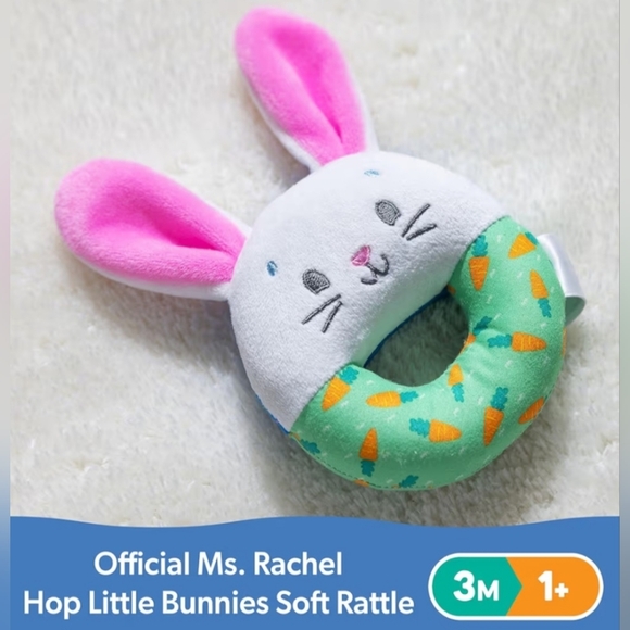 Ms. Rachel Soft Bunny Rattle - Picture 3 of 3